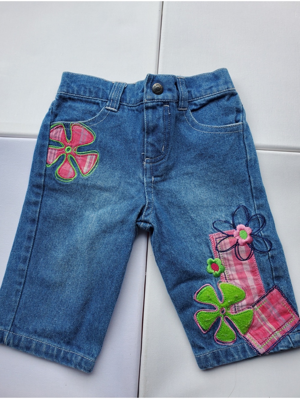 Vintage Little Tikes Embroidered Patch Jeans
